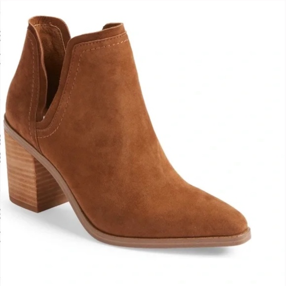 Steve Madden Shoes - Steve Madden Havannah Pointed Toe Bootie Size 7 Chestnut Suede Ankle Boots Brown